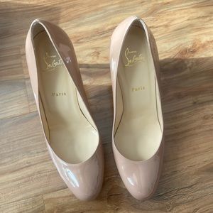 Louboutin simple pump 85 patent calf  size 41